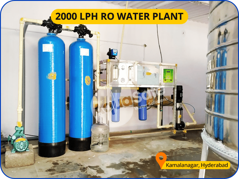 2000 LPH RO Water Plant Kamalanagar, Hyderabad